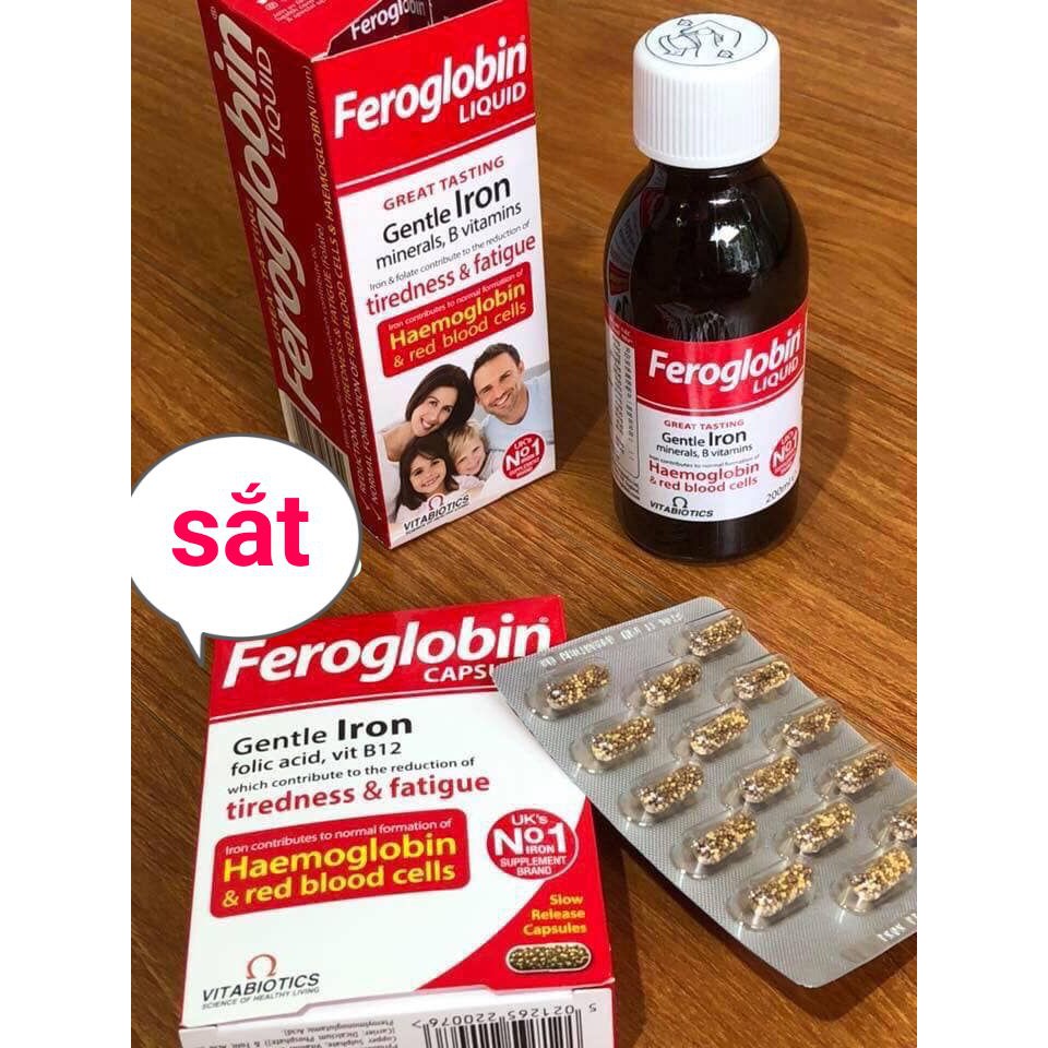 Viên bổ sung Sắt Feroglobin hộp 30 viên
