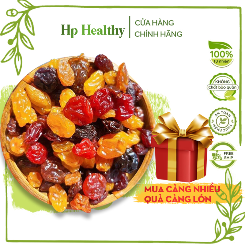 NHO KHÔ CHILE 3 Màu Hp Healthy 500G bánh kẹo, đồ ăn vặt mùa Tết mứt Têt khoa học có giấy VS ATTP