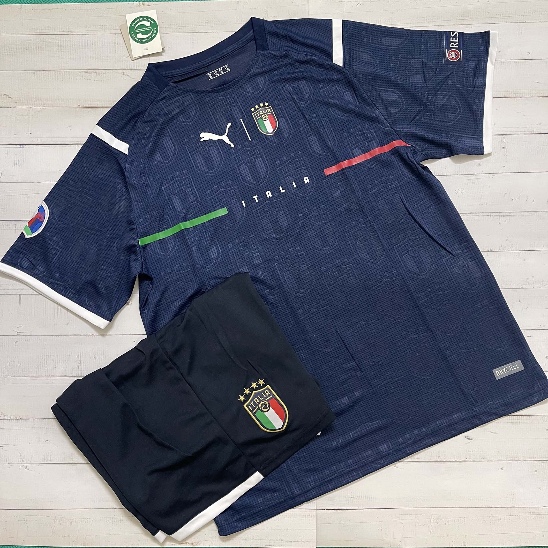 Áo Bóng Đá Đội Tuyển Italia 2023 - Chuẩn Mẫu Thi Đấu - Vải Polyester Thái Gai Lưới