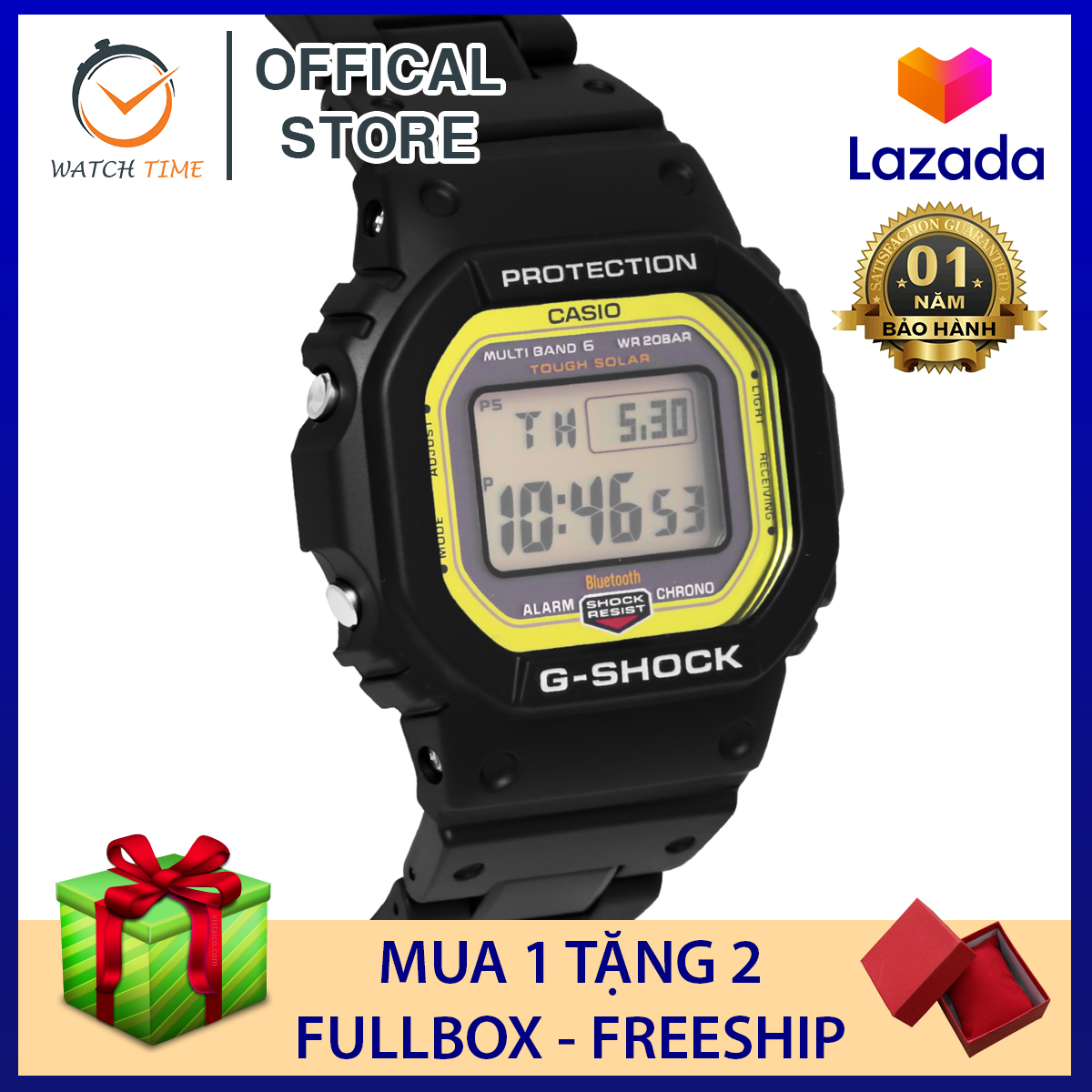 Đồng hồ Casio G-Shock Nam GW-B5600 - Thiết kế vuông độc đáo - Bảo hành 12 tháng