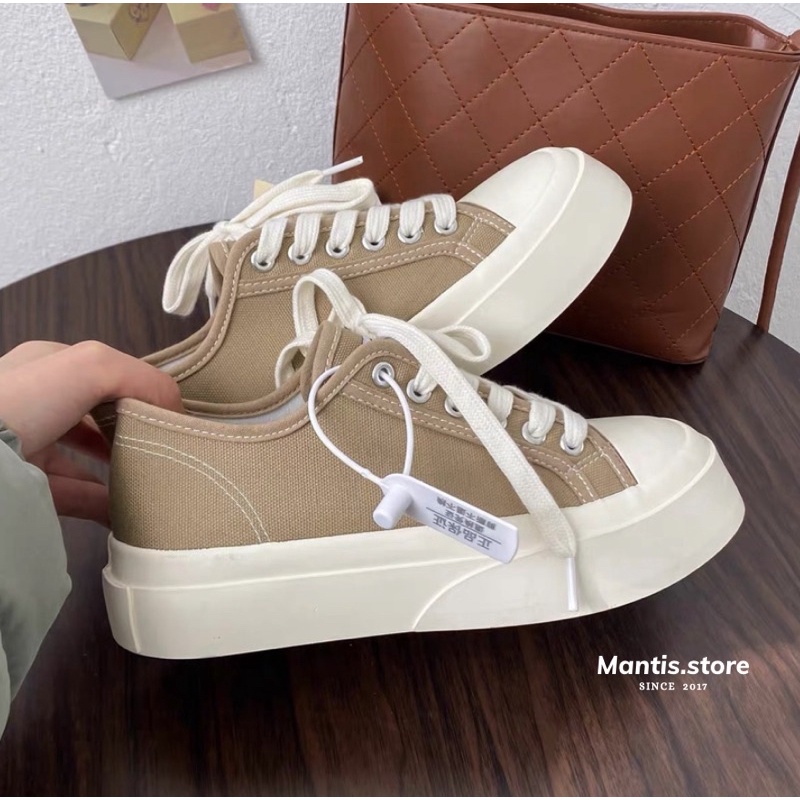 Giày Bánh Mì Beige Sneaker