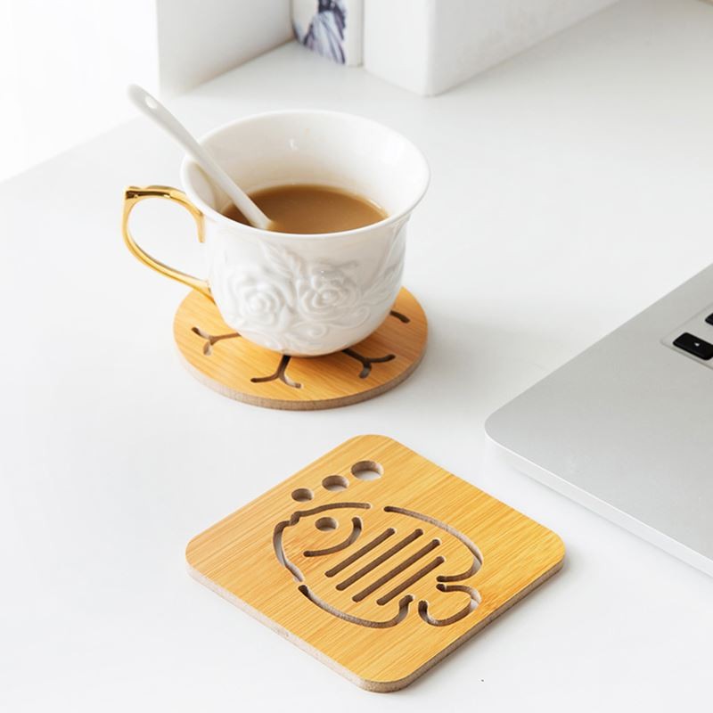 Combo 2 Miếng lót ly băng gỗ