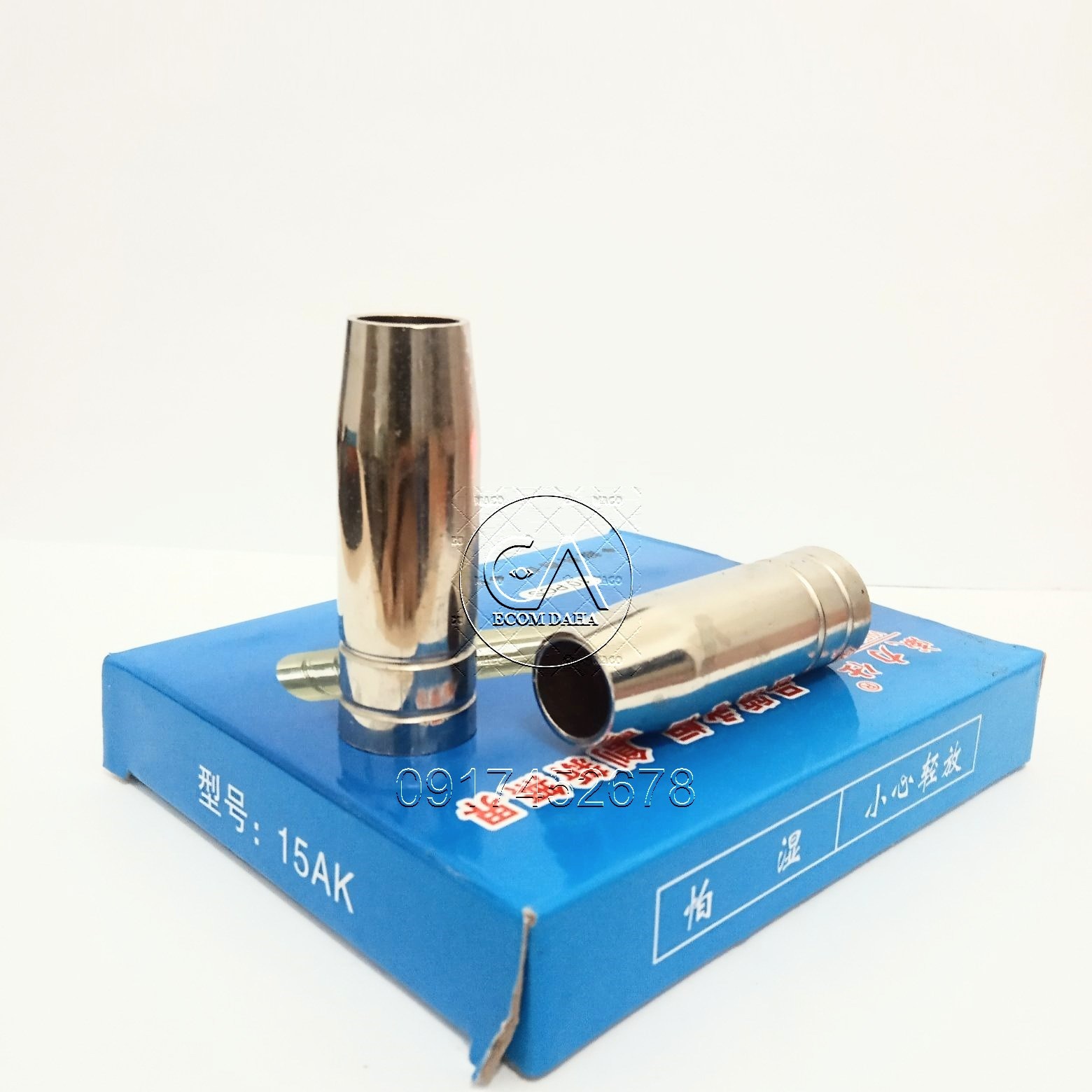 Chụp khí súng hàn mig 15AK loại tốt (1.25mm) hộp 10 chiếc