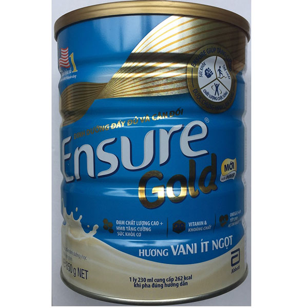 [HCM]SỮA BỘT DINH DƯỠNG CHO NGƯỜI BỆNH ABBOTT ENSURE GOLD 850G