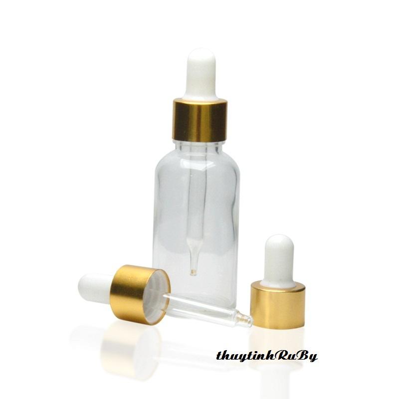 Bộ 10 chai tinh dầu bóp 10ml - chai thủy tinh đựng tinh dầu
