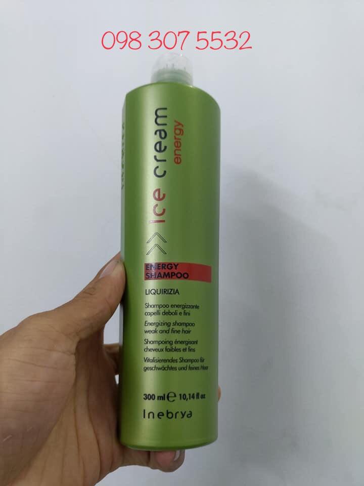 [HCM]DẦU GỘI CHỐNG RỤNG TÓC ENERGY INEBRYA ICE CREAM SHAMPOO 300ML