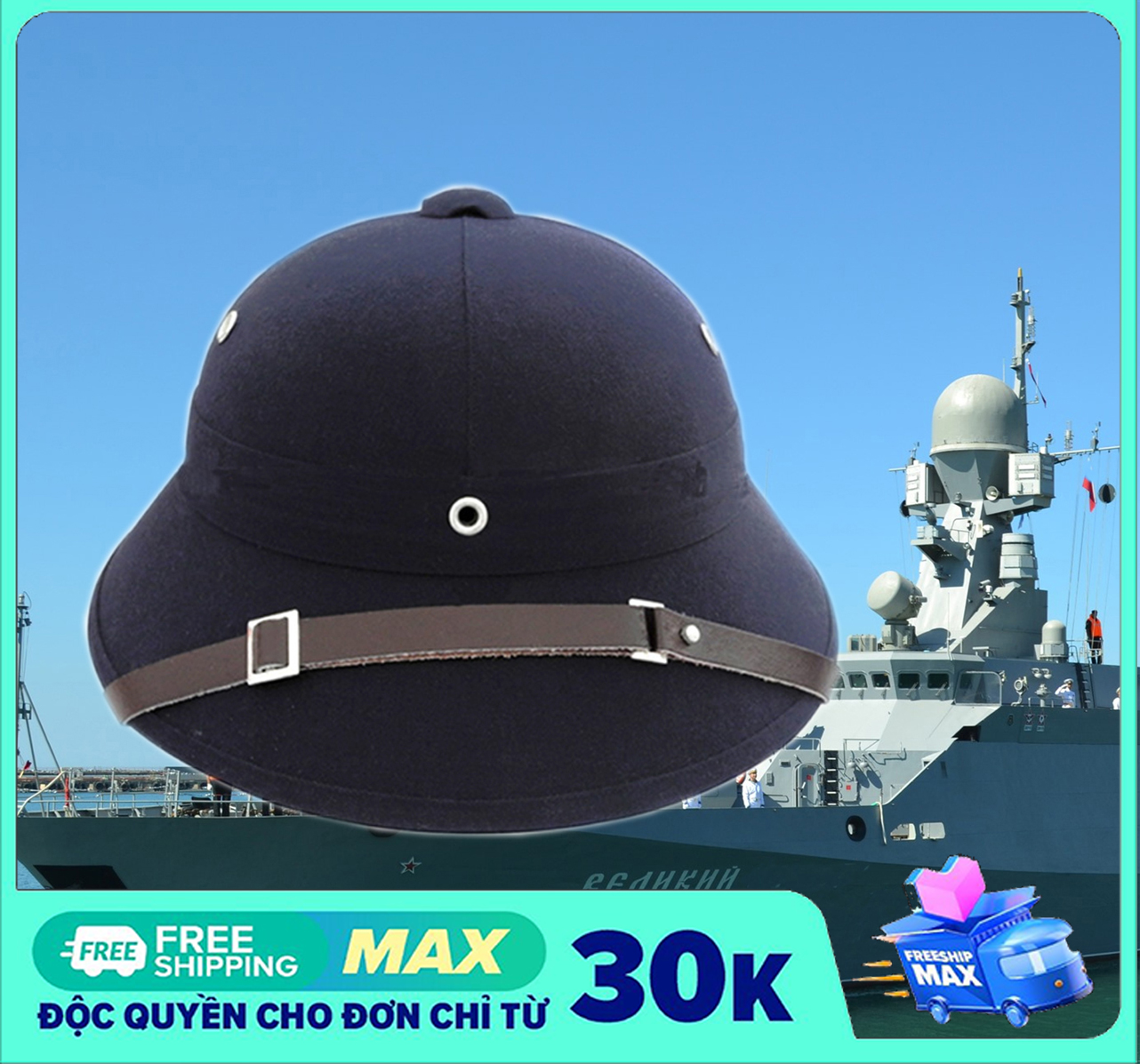 (Hàng Chính Hãng 100%) Mũ côi SQ, Nón côi CSB - HQ bọc vải Kaki màu xanh NaVy - Mũ cứng siêu bền Bảo hộ lao động