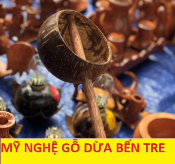 Có Video - Gáo múc nước bằng gáo dừa - mỹ nghệ dừa bến tre - DANH DUA SHOP