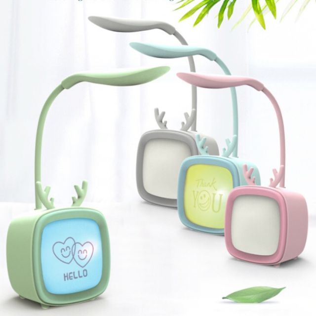 Đèn led để bàn học sạc usb hình lá, tặng kèm dây sạc, Sử dụng nguồn USB trực tiếp, Tích hợp pin có thể sạc lại để sử dụng