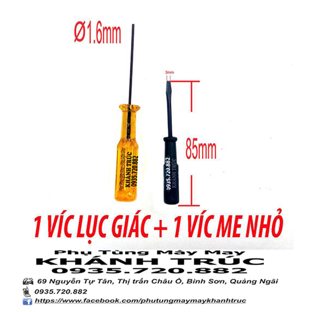 Combo 1 víc lục giác VÀNG và 1 víc me Nhỏ  MÁY MAY VẮT SỔ CÔNG NGHIỆP