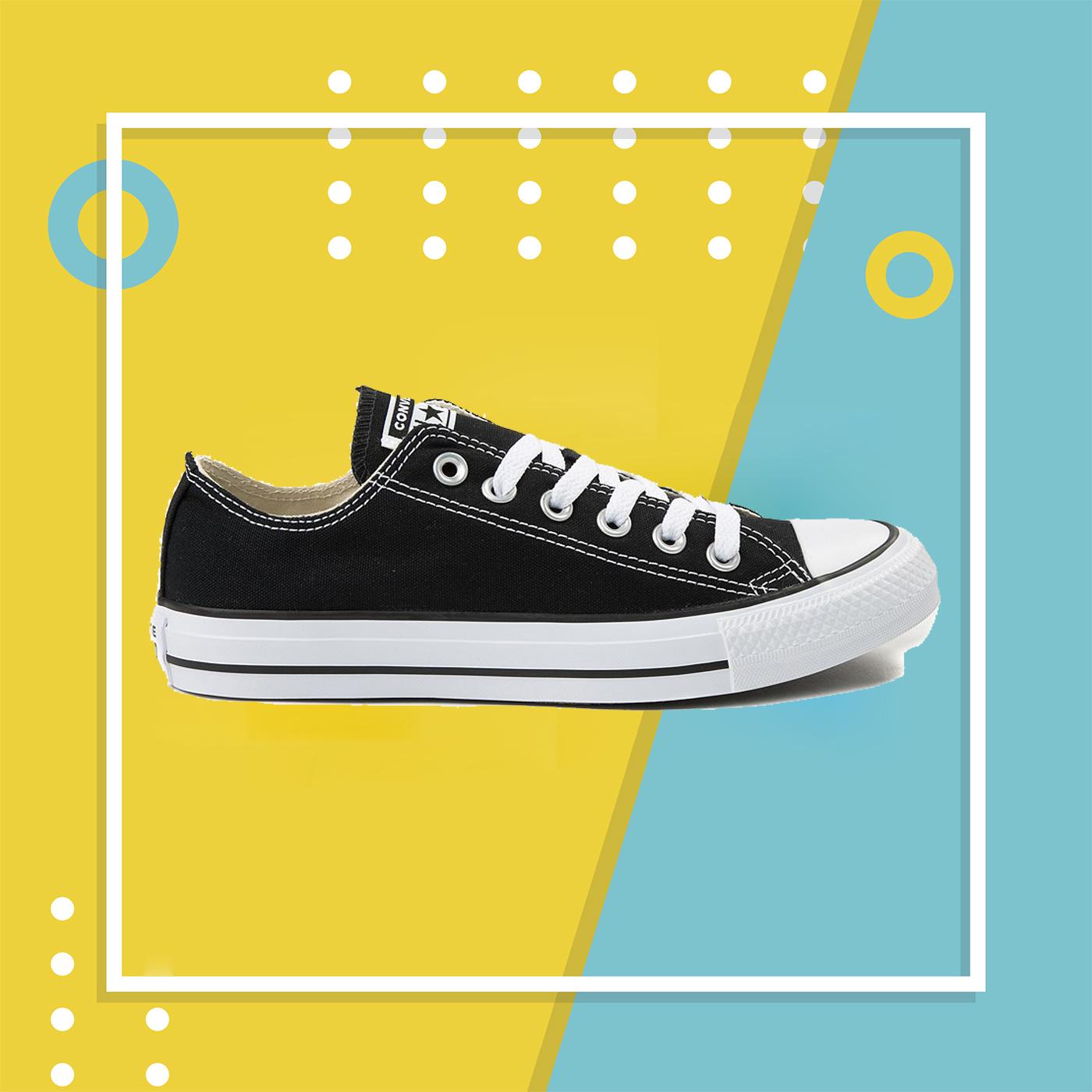 Giày Converse Classic đen đế trắng, giày thể thao nam nữ đầy đủ tem/tag/mác FULLBOX + Tặng dây giày