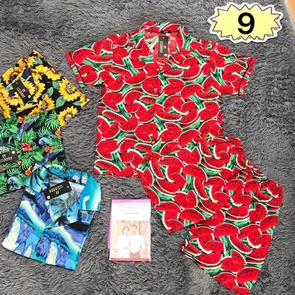 [Dang Thanh Fashion] Bộ Pijama Hoa Quả Đi Biển Cho Nam, Nữ, Nhóm, Cặp Cực Đẹp - Giá Cực Rẻ