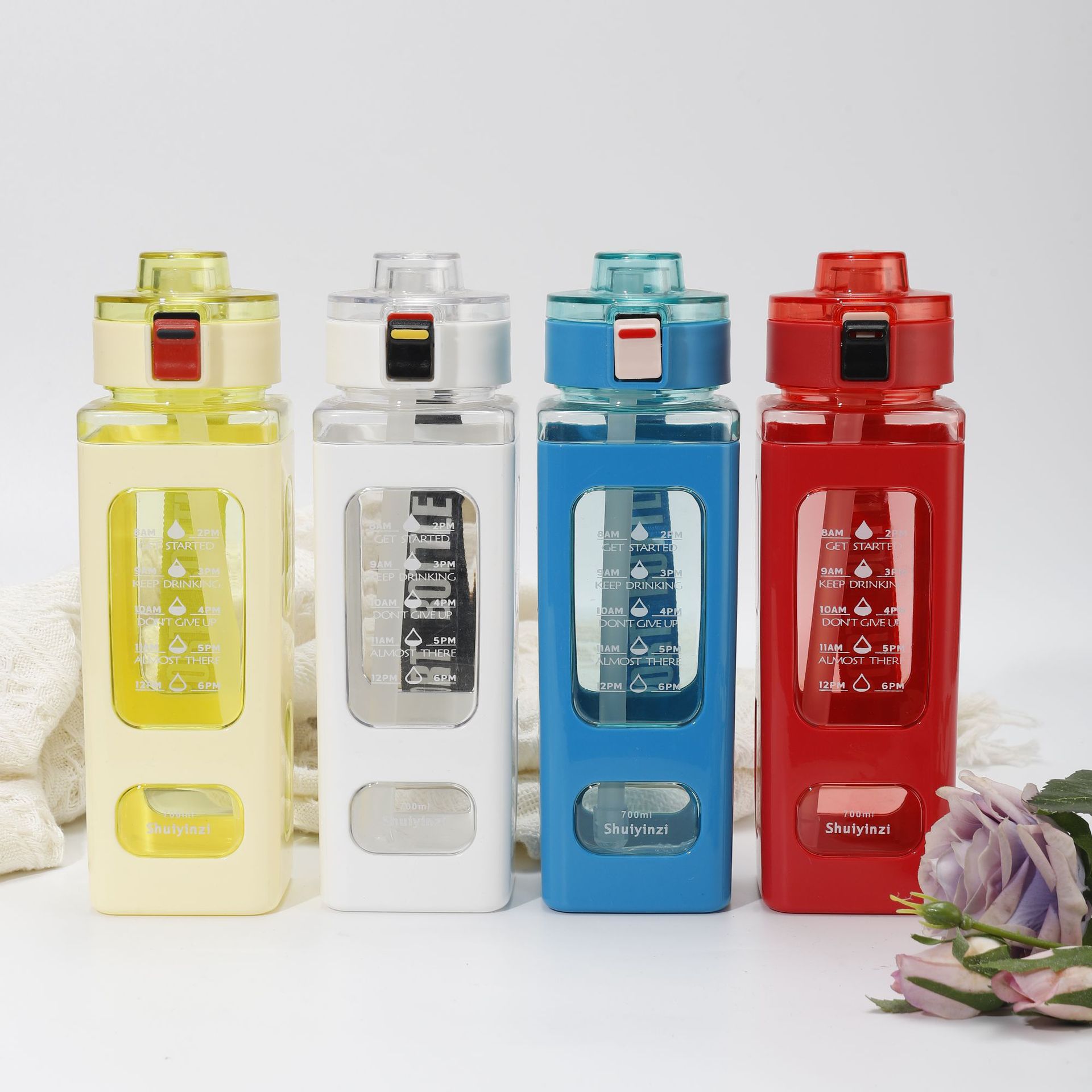 (tặng cọ rửa ) Bình uông nước chống  vỡ 700ml nhựa pp có kèm ống hút lớn   - bình uống nước   - ly uống nước - bình nước thể thao