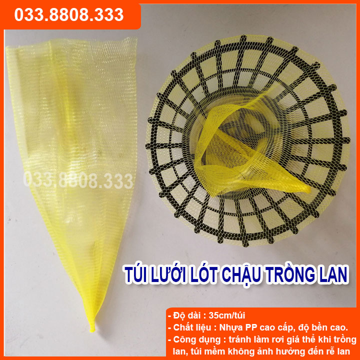 10 TÚI LƯỚI LÓT CHẬU LAN TRÁNH RƠI GIÁ THỂ