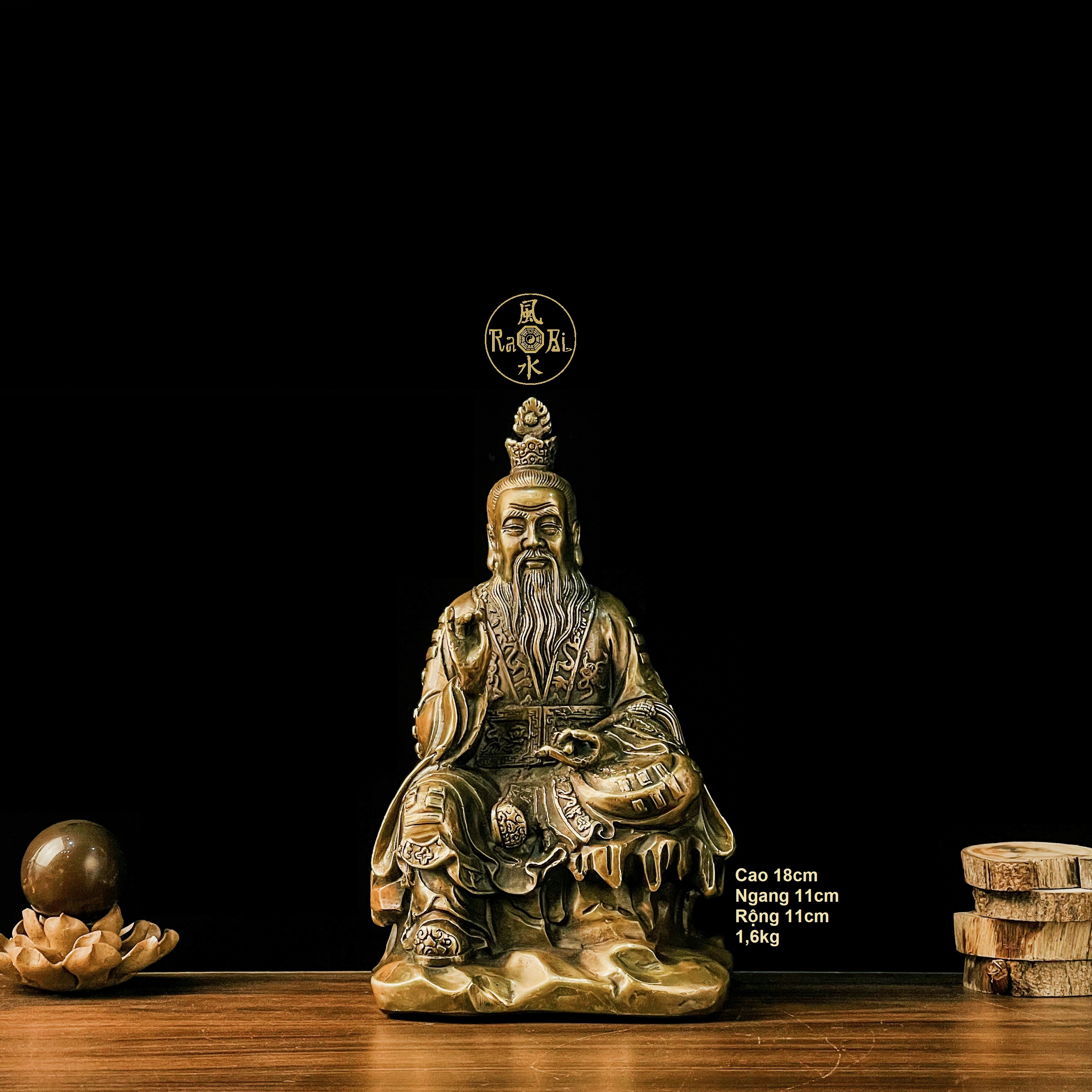 Thái Thượng Lão Quân - Tượng Đồng Phong Thủy - Đồ Đồng Mỹ Nghệ