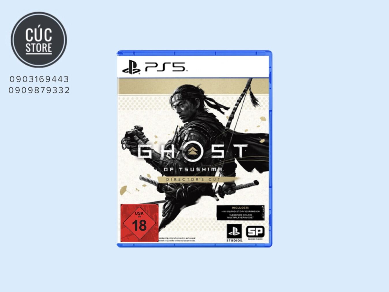 Đĩa chơi game PS5: Ghost of Tsushima Director's Cut