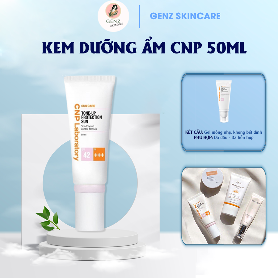 Kem chống nắng cnp laboratory tone up protection sun cream spf42 pa genz skincare bảo vệ nâng tone kiềm dầu cho da nhạy cảm 50ml