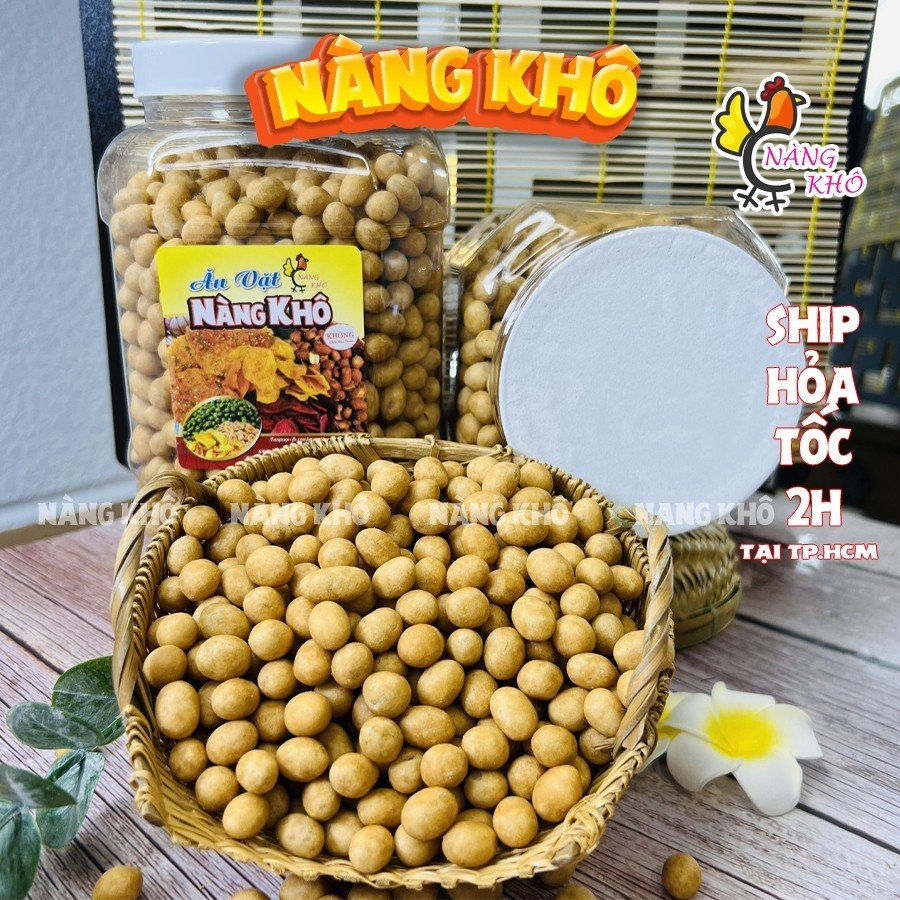 1Kg Đậu Phộng Da Cá Cốt Dừa (Giòn ngon – Bổ dưỡng) | Đồ ăn vặt Nàng Khô