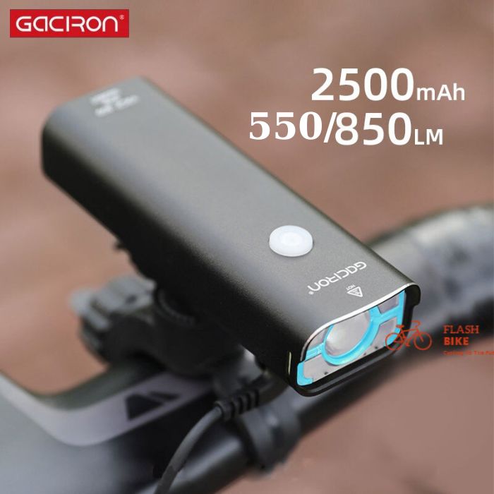 Đèn xe đạp gaciron v9c 400/800 v9cp- 550/850 lumen đèn sạc usb chóng nước ipx3 dành cho xe đạp hoạt động ngoài trời