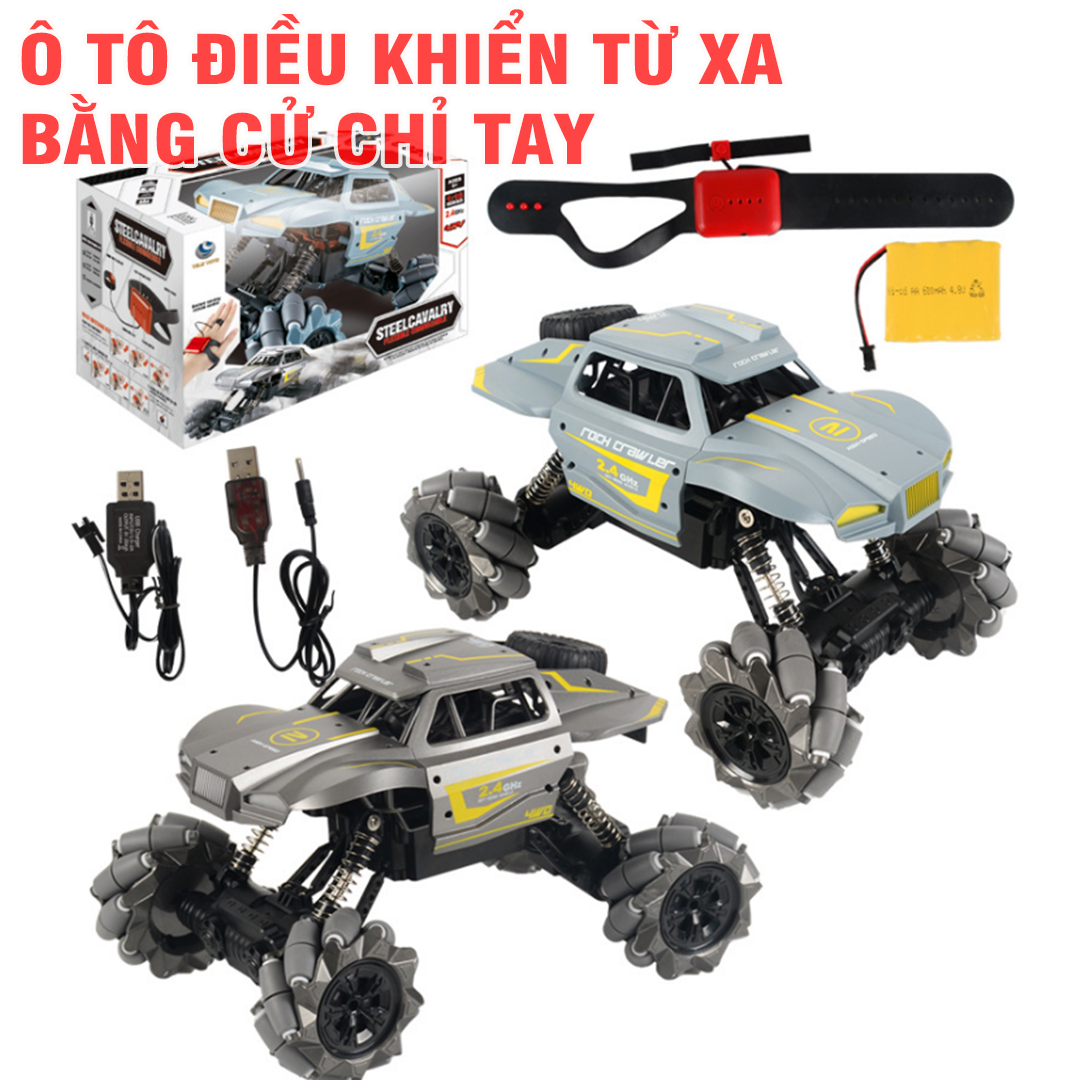 Ô Tô Điều Khiển Từ Xa Bằng Cử Chỉ Tay sử dụng pin sạc sóng 2.4G xe đồ chơi trẻ em
