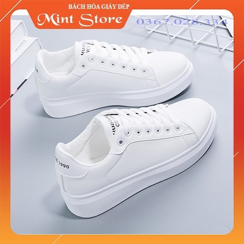 GIÀY NỮ 1990 NÂNG ĐẾ 3 PHÂN MÀU TRẮNG ĐẸP RẺ - GIÀY THỂ THAO SNEAKER NỮ ĐỘ HÀN QUỐC HOT