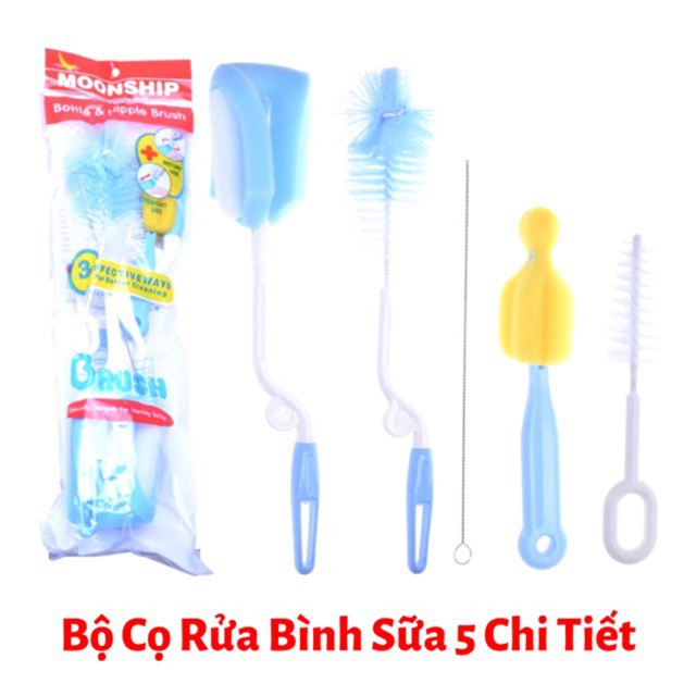 Dụng cụ cọ rửa cốc, bình sữa đa năng