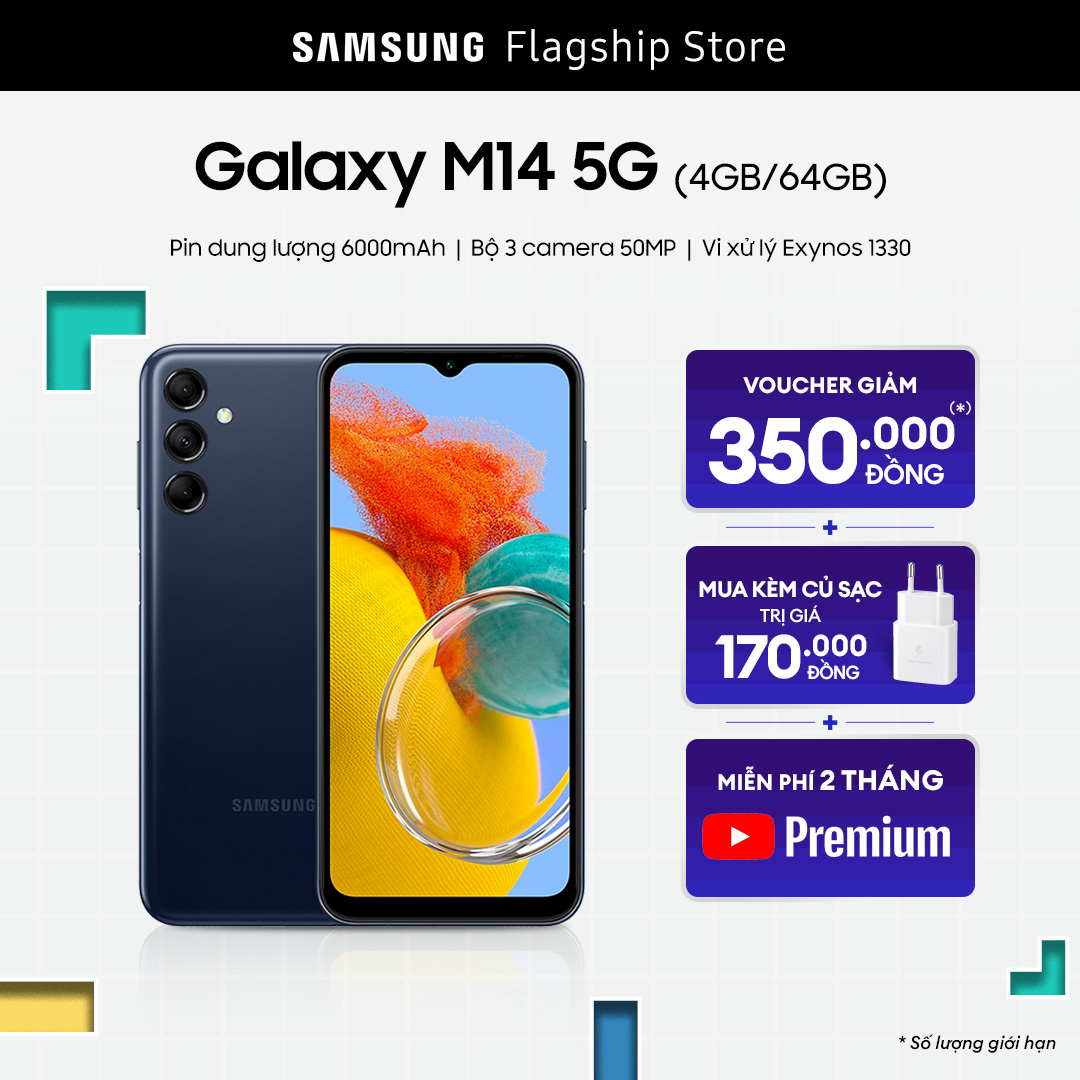 CHỈ 8.8 10.8 Điện thoại Samsung Galaxy M14