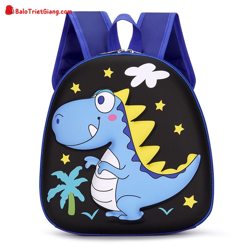 Balo trứng khủng long, Pony in hình 3D chống nước siêu nhẹ cho bé mẫu giáo từ 2 -6 tuổi đi học