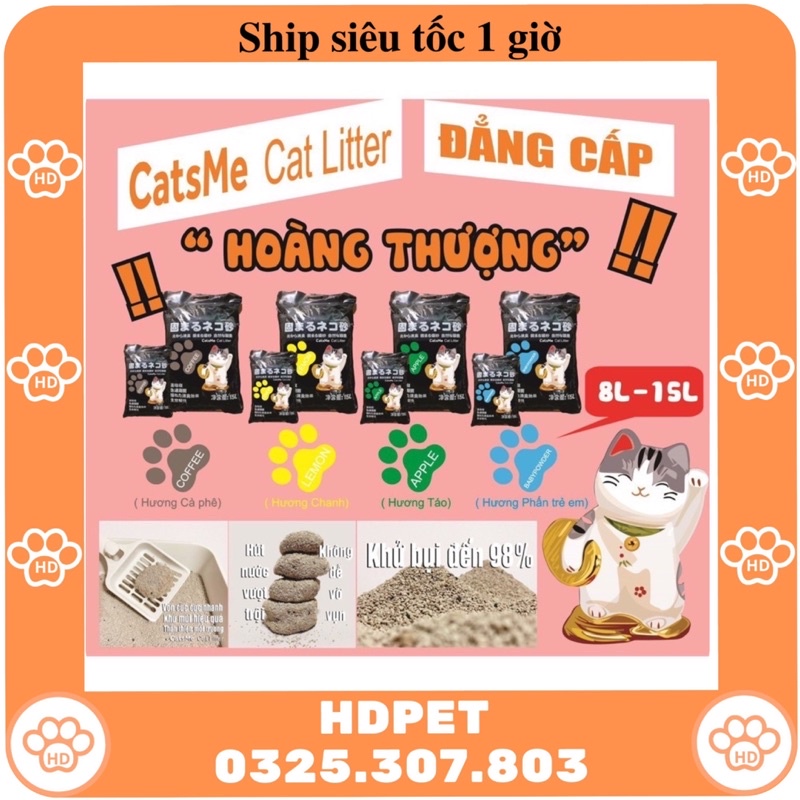 Sỉ cát min 8l, cát nhật đen 8l - cát vệ sinh cho mèo nhật bản