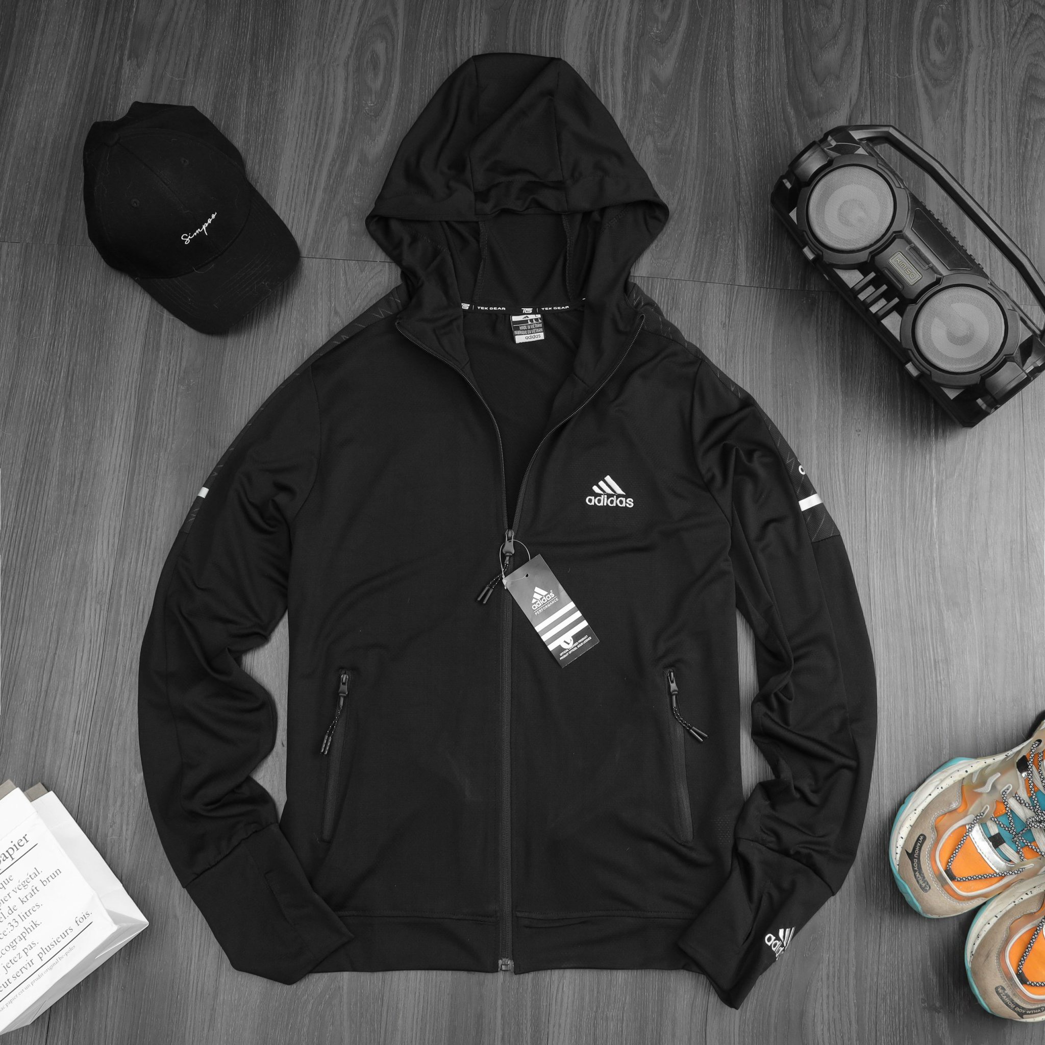 Áo khoác chống nắng adidas [FREESHIP] vải lỗ kim thông hơi