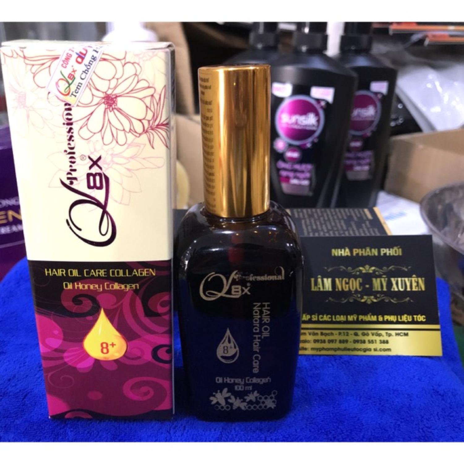 Tinh dầu dưỡng tóc mật ong QL8X 100ml, phục hồi chăm sóc tóc chuyên sâu nuôi dưỡng,phục hồi cấp ẩm phục hồi.