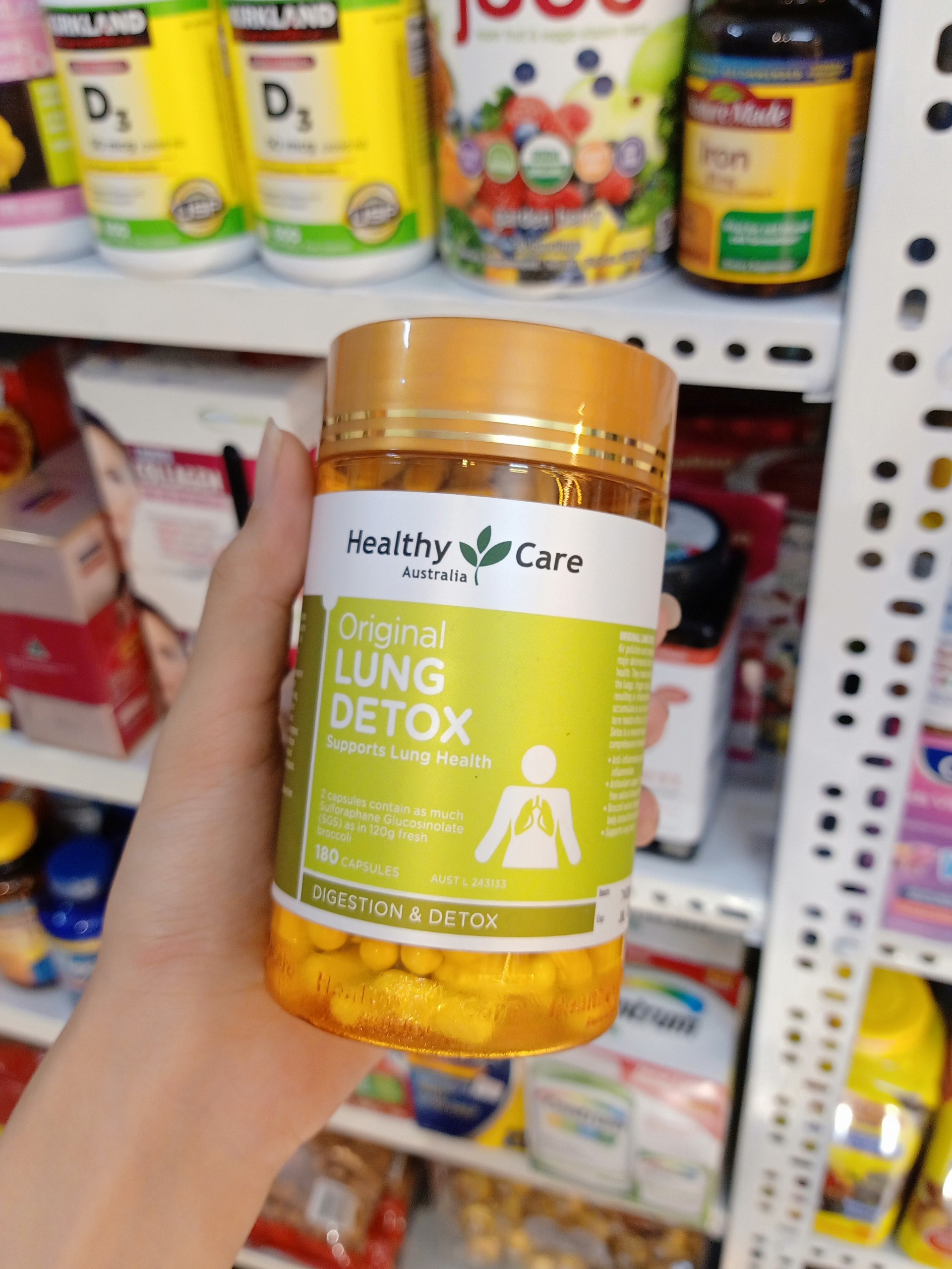 Viên Hỗ Trợ Thải Độc Phổi Healthy Care Lung Detox Original