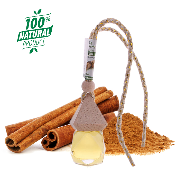 Tinh dầu quế Lorganic treo xe hơi tủ áo