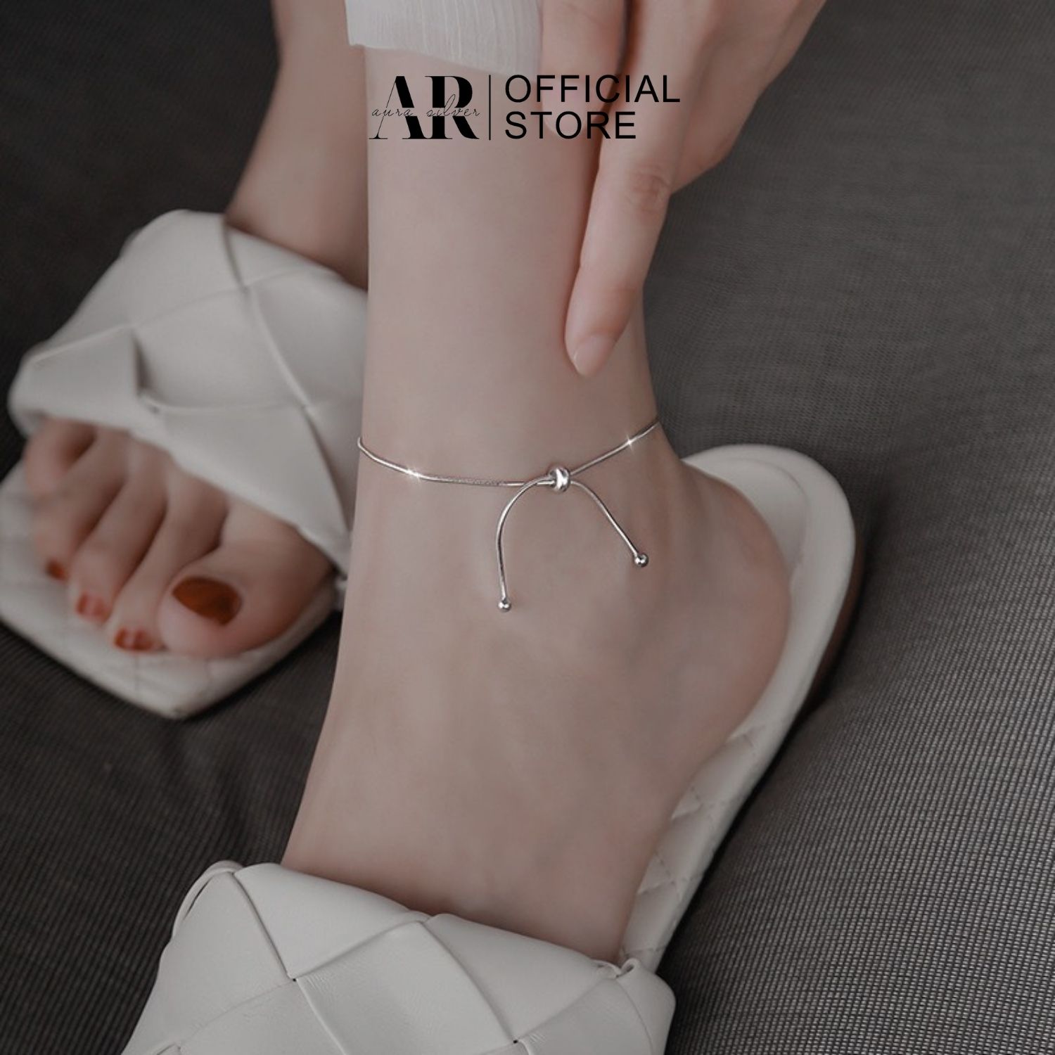 Lắc chân bạc 925 lắc chân slay- aurasilver- lc02