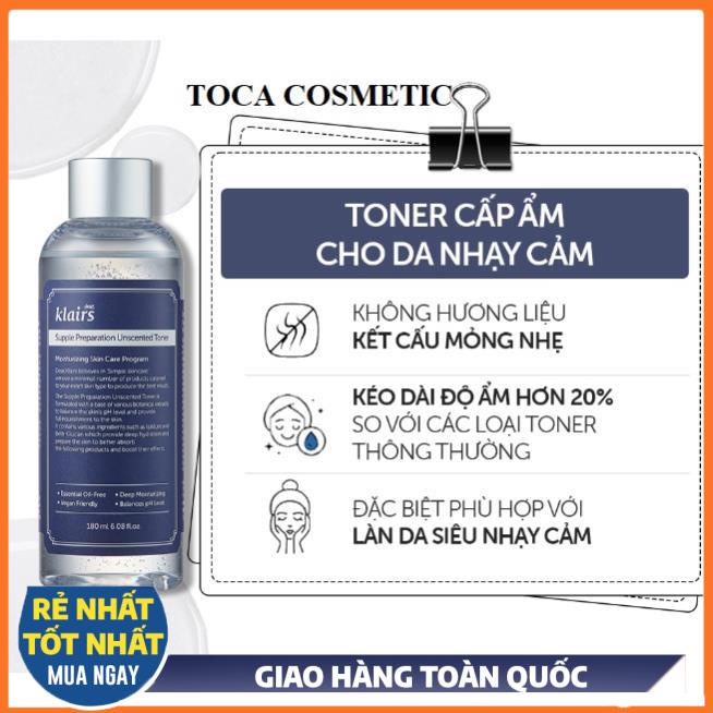 Toner Klairs - nước hoa hồng phục hồi làm dịu da Midnight Blue giảm sưng
