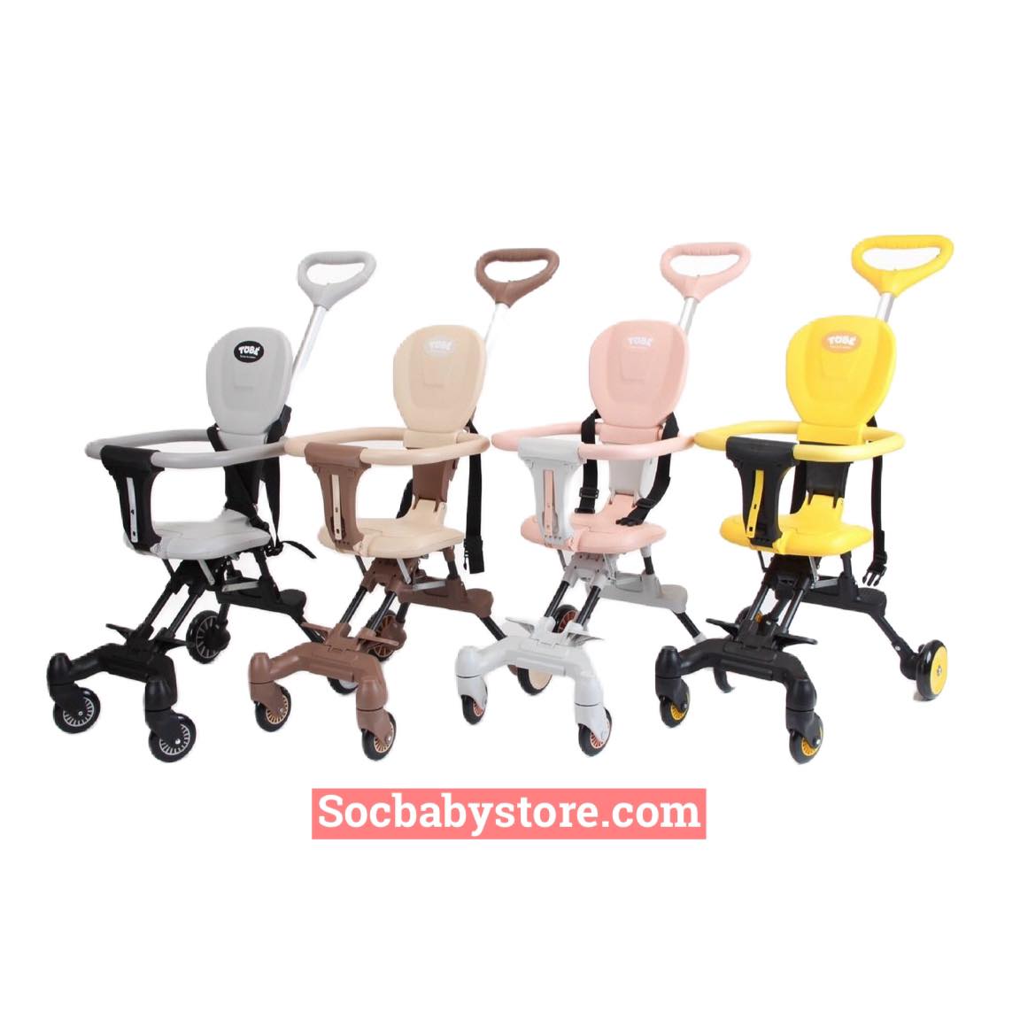 Xe đẩy gấp gọn ToBé Olwen, xe đẩy du lịch đảo chiều siêu nhẹ