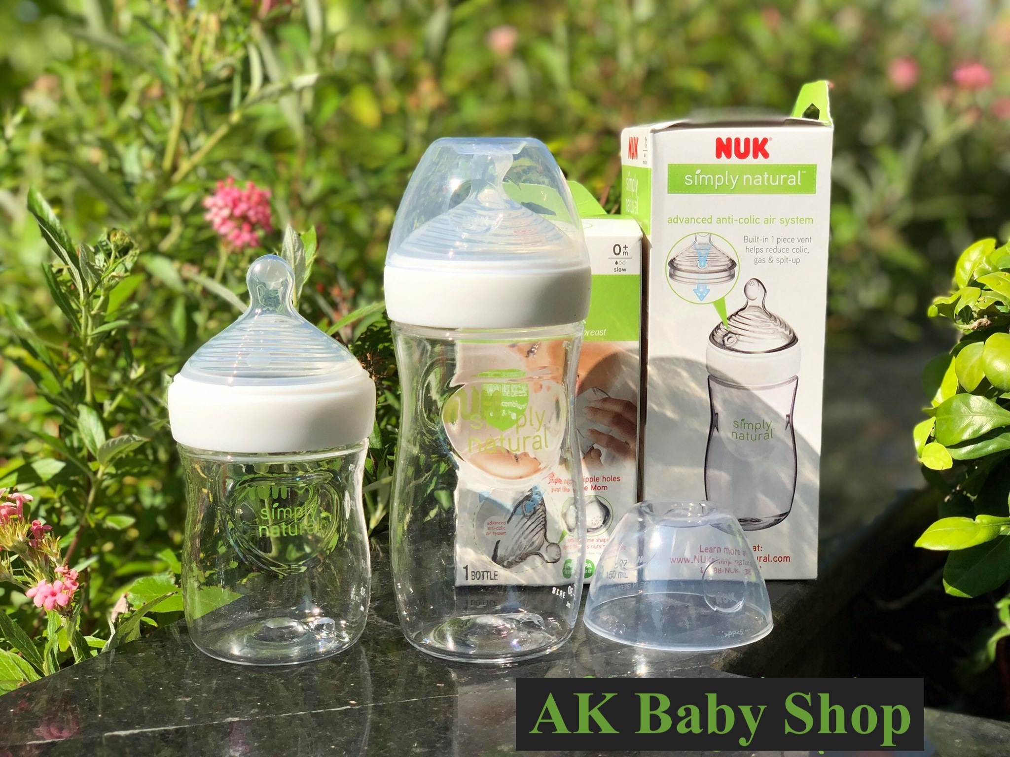 Bình sữa Nuk Simply Natural 150ml, 270ml