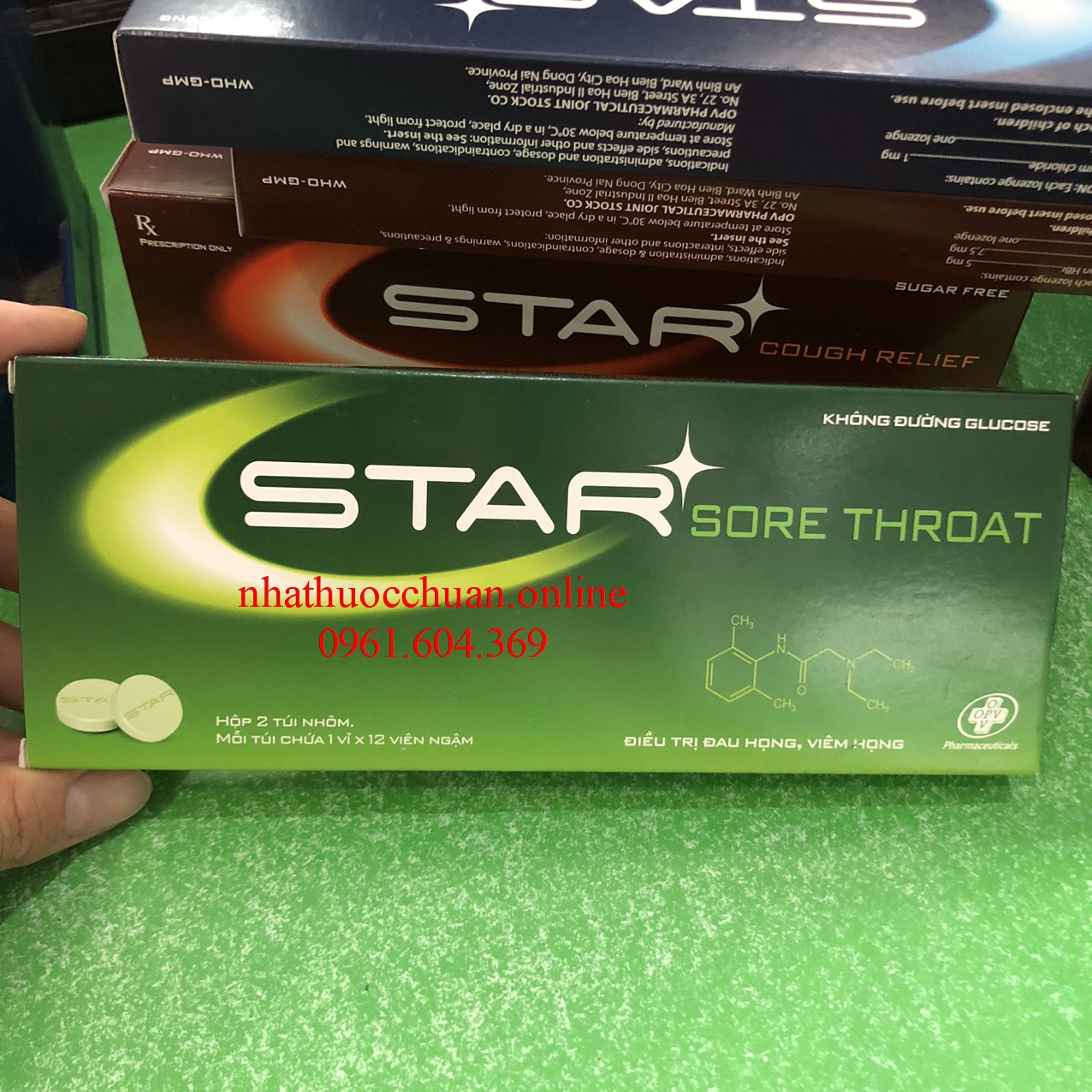Ngậm ho Star Sore Throat (2 vỉ x 12 v/h)