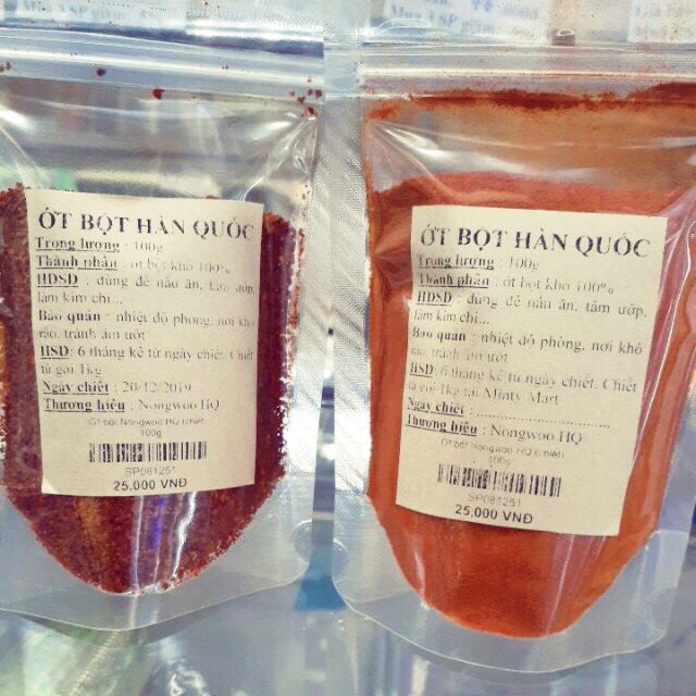 Ớt bột hàn quốc 100g