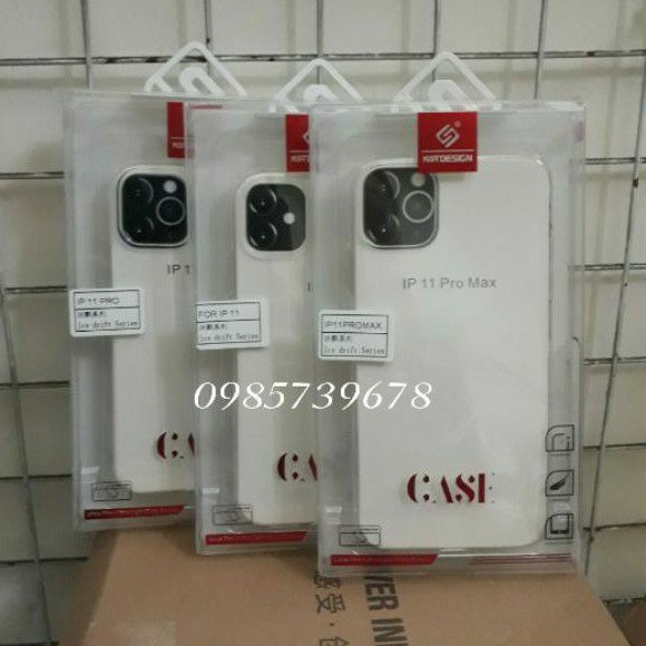 Ốp lưng KT Design cho iPhone 11/11pro /11 promax trong suốt