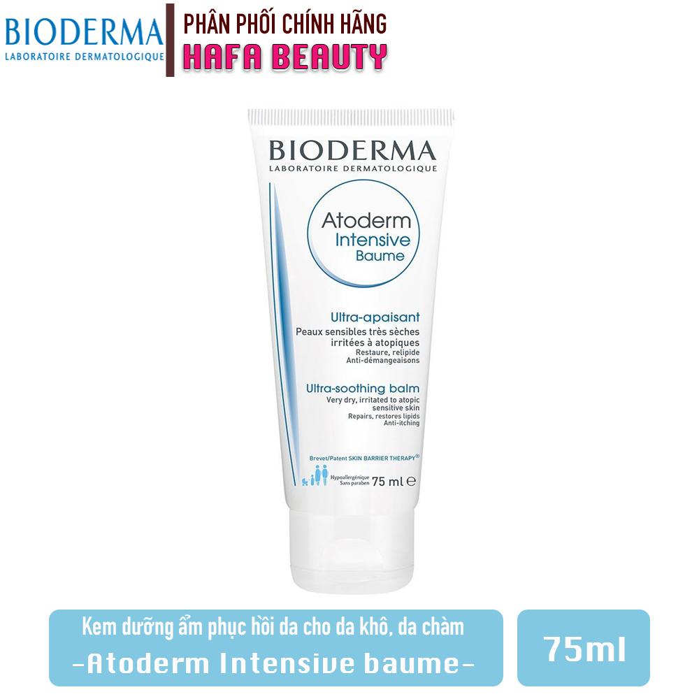 Kem dưỡng ẩm làm dịu và phục hồi dành cho da khô da chàm dị ứng BIODERMA Atoderm Intensive Baume 75ml