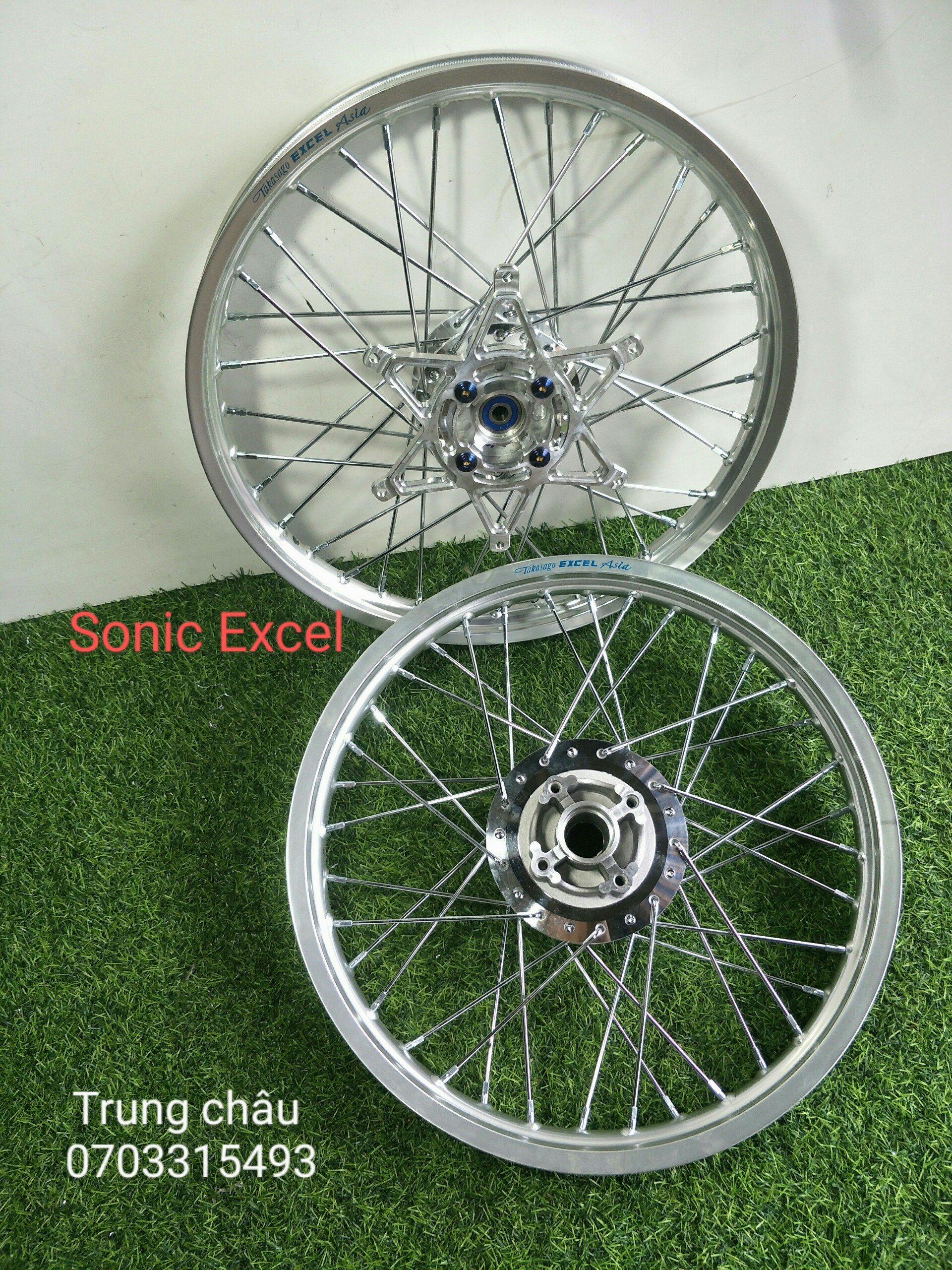 [HCM]BÁNH CĂM SONIC NIỀNG EXCEL THÁI CĂM RCB ĐÙM MẠ CRÔM HOẶC SƠN BẠC KÈM PAT GẮN ĐĨA ZIN