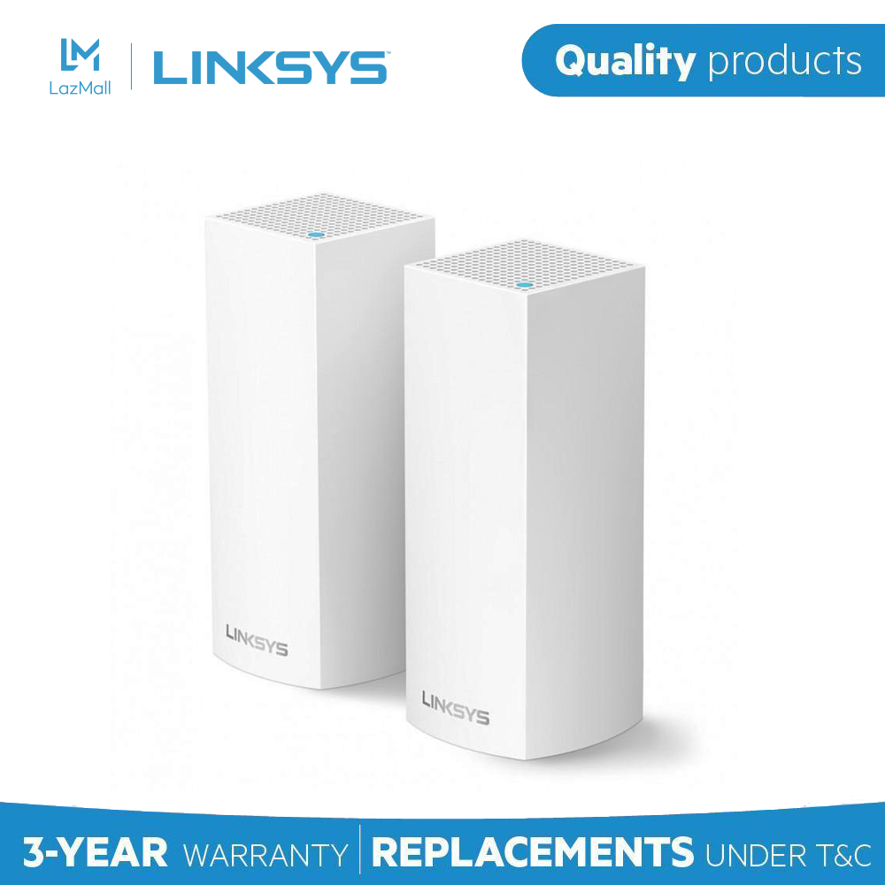 Bộ Phát WiFi LINKSYS Velop WHW0302, Ba băng tần AC4400, Công nghệ Mesh WiFi phủ sóng liền mạch