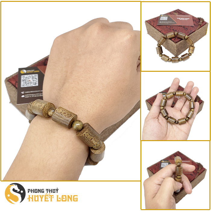 Vòng Trầm Hương Tốc Đốt Trúc Trơn - Vòng Tay Trầm Hương Tự Nhiên - Vòng Trầm Thơm Ngọt