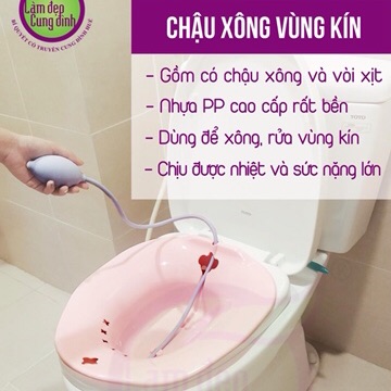 Chậu xông rửa phụ khoa cho mẹ sau sinh