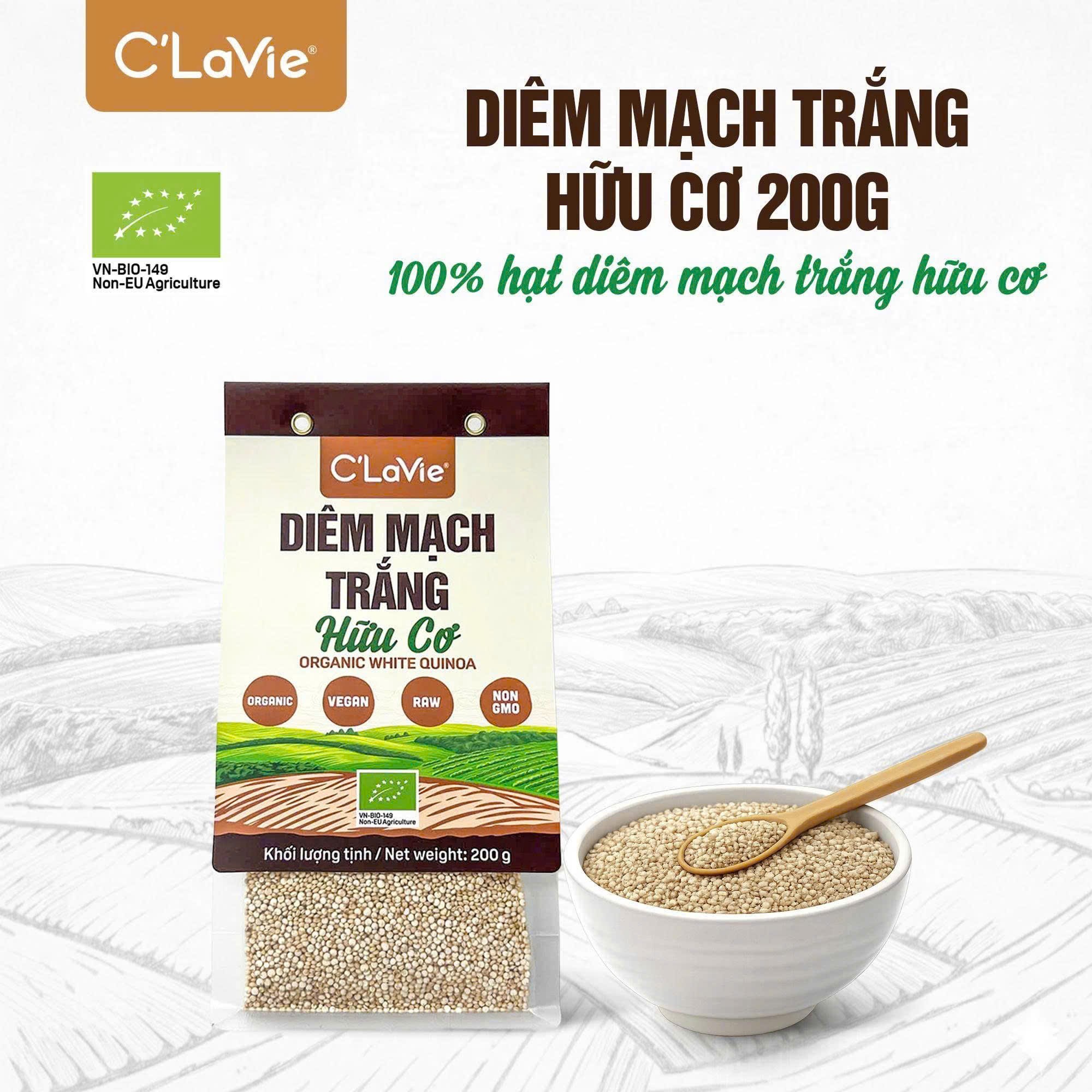 Date 02/27 Organic Quinoa White Grains C'Lavie 200Gr
