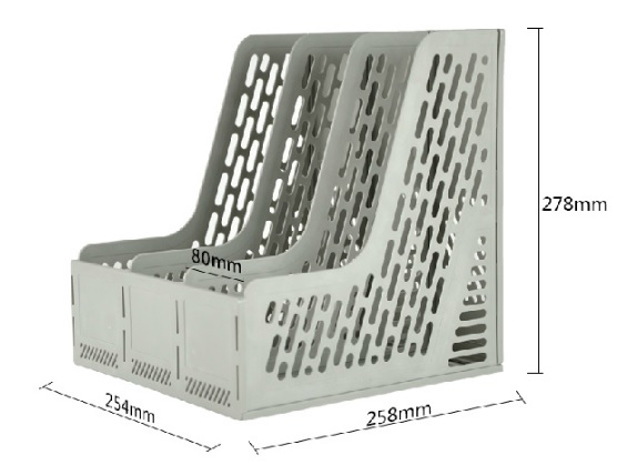 Giá tài liệu - khay tài liệu - kệ 3 ngăn deli 9845