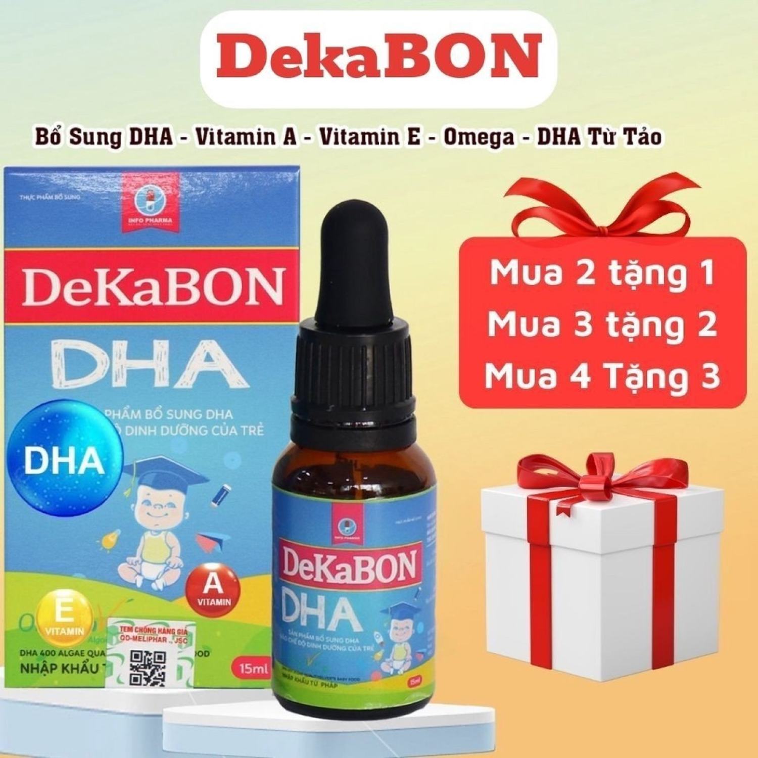 Dekabon DHA 15ml bổ sung Vitamin