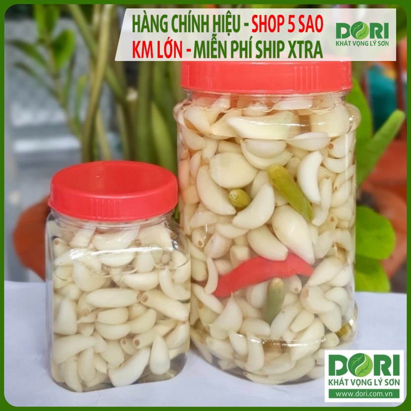  Tỏi Lý Sơn Dori Food ngâm dấm tự nhiên – giòn thơm không hăng không cay 