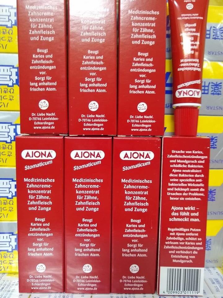 Kem đánh răng y tế ajona của đức